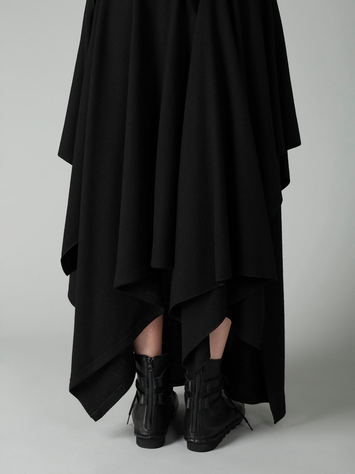 SOFT WOOLEN 1/14 SINGLE DRAPED SKIRT