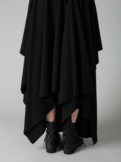 SOFT WOOLEN 1/14 SINGLE DRAPED SKIRT
