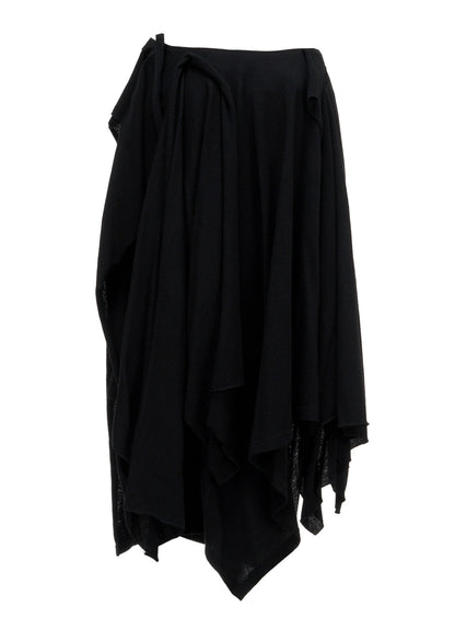 SOFT WOOLEN 1/14 SINGLE DRAPED SKIRT