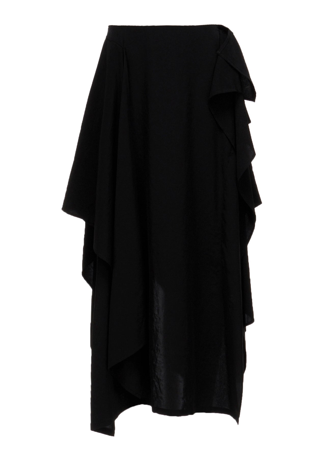 Ta/Pe CREPE DE CHINE DRAPED SKIRT