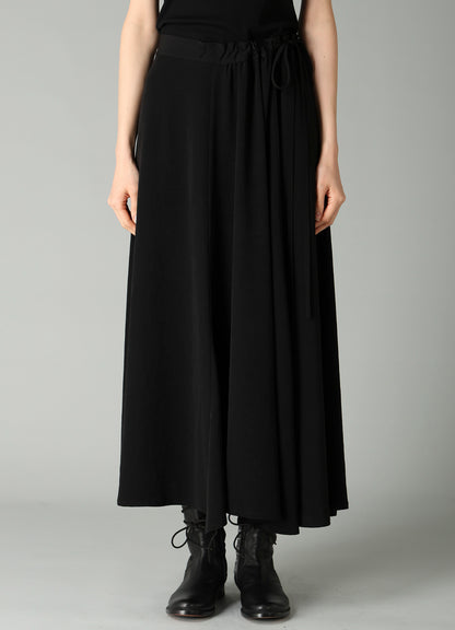 Ta/Pe CREPE DE CHINE L GATHERED FLARE PANTS