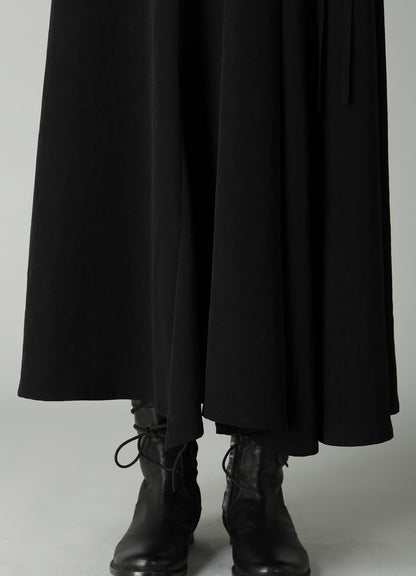 Ta/Pe CREPE DE CHINE L GATHERED FLARE PANTS