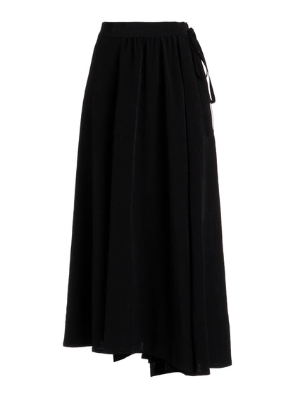 Ta/Pe CREPE DE CHINE L GATHERED FLARE PANTS