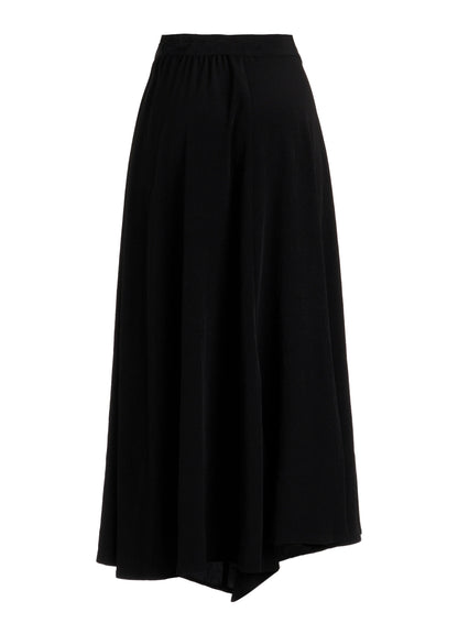 Ta/Pe CREPE DE CHINE L GATHERED FLARE PANTS