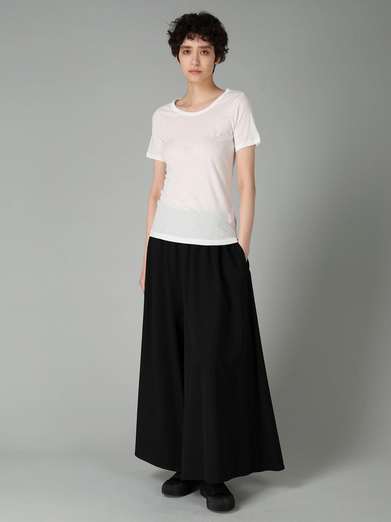 80/-HIGH TWISTED SINGLE JERSEY SHORT SLV ROUND NECK T