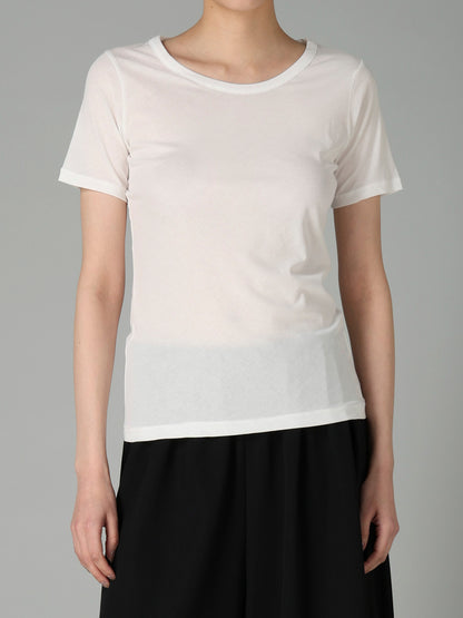 80/-HIGH TWISTED SINGLE JERSEY SHORT SLV ROUND NECK T