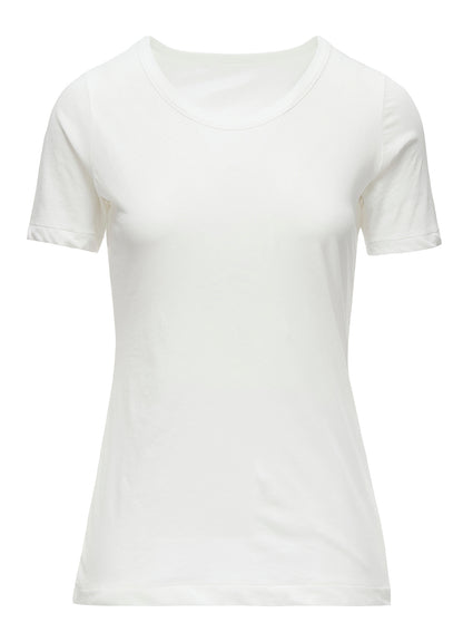80/-HIGH TWISTED SINGLE JERSEY SHORT SLV ROUND NECK T