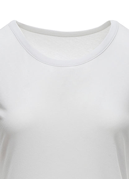 80/-HIGH TWISTED SINGLE JERSEY SHORT SLV ROUND NECK T