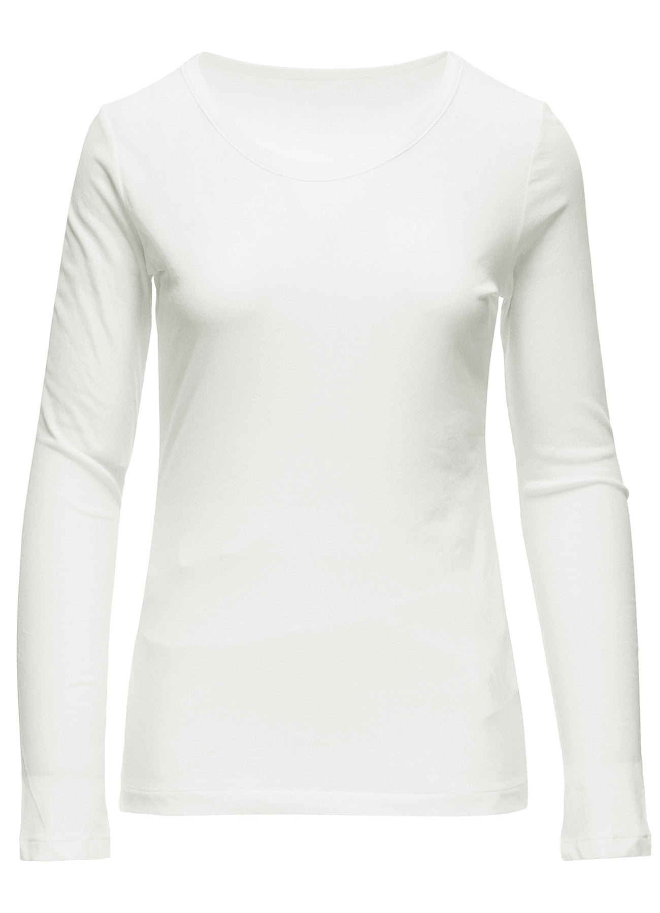 80/-HIGH TWISTED SINGLE JERSEY LONG SLV ROUND NECK T