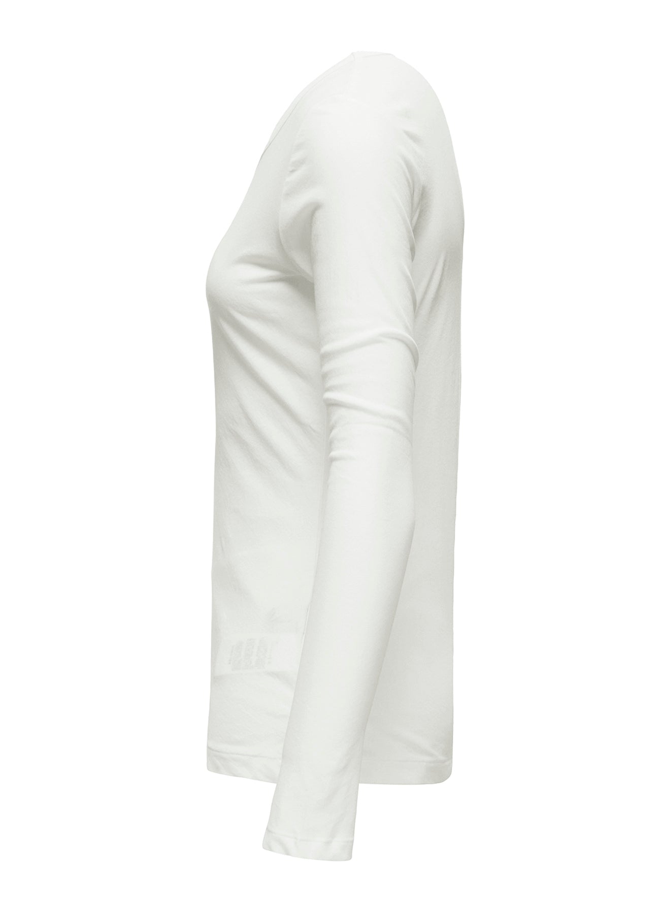 80/-HIGH TWISTED SINGLE JERSEY LONG SLV ROUND NECK T