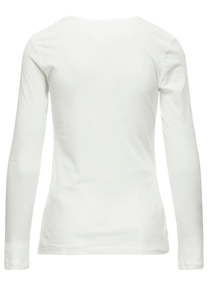 80/-HIGH TWISTED SINGLE JERSEY LONG SLV ROUND NECK T