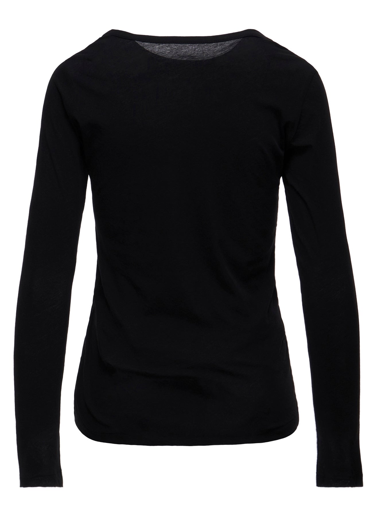 80/-HIGH TWISTED SINGLE JERSEY LONG SLV ROUND NECK T