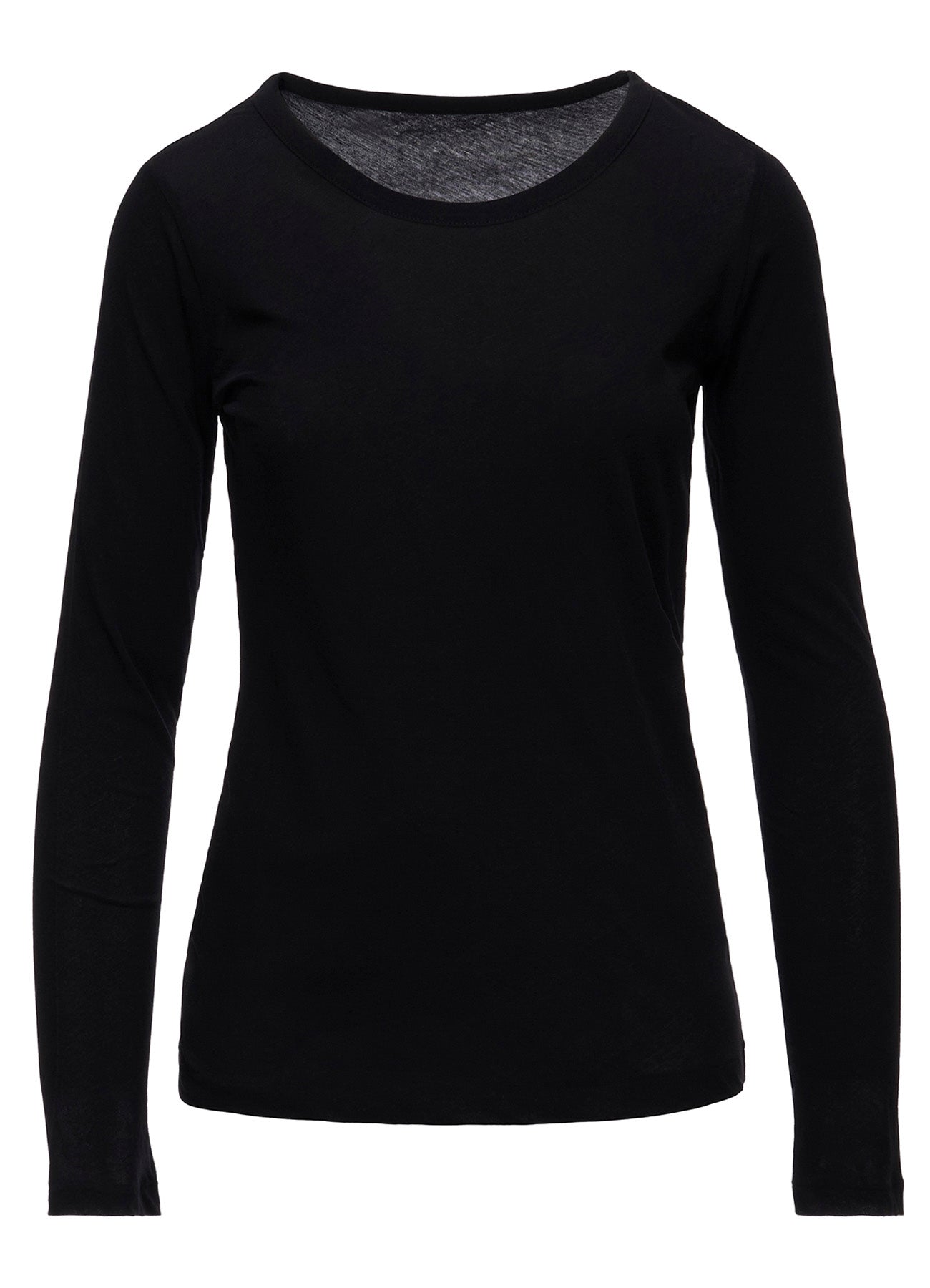 80/-HIGH TWISTED SINGLE JERSEY LONG SLV ROUND NECK T