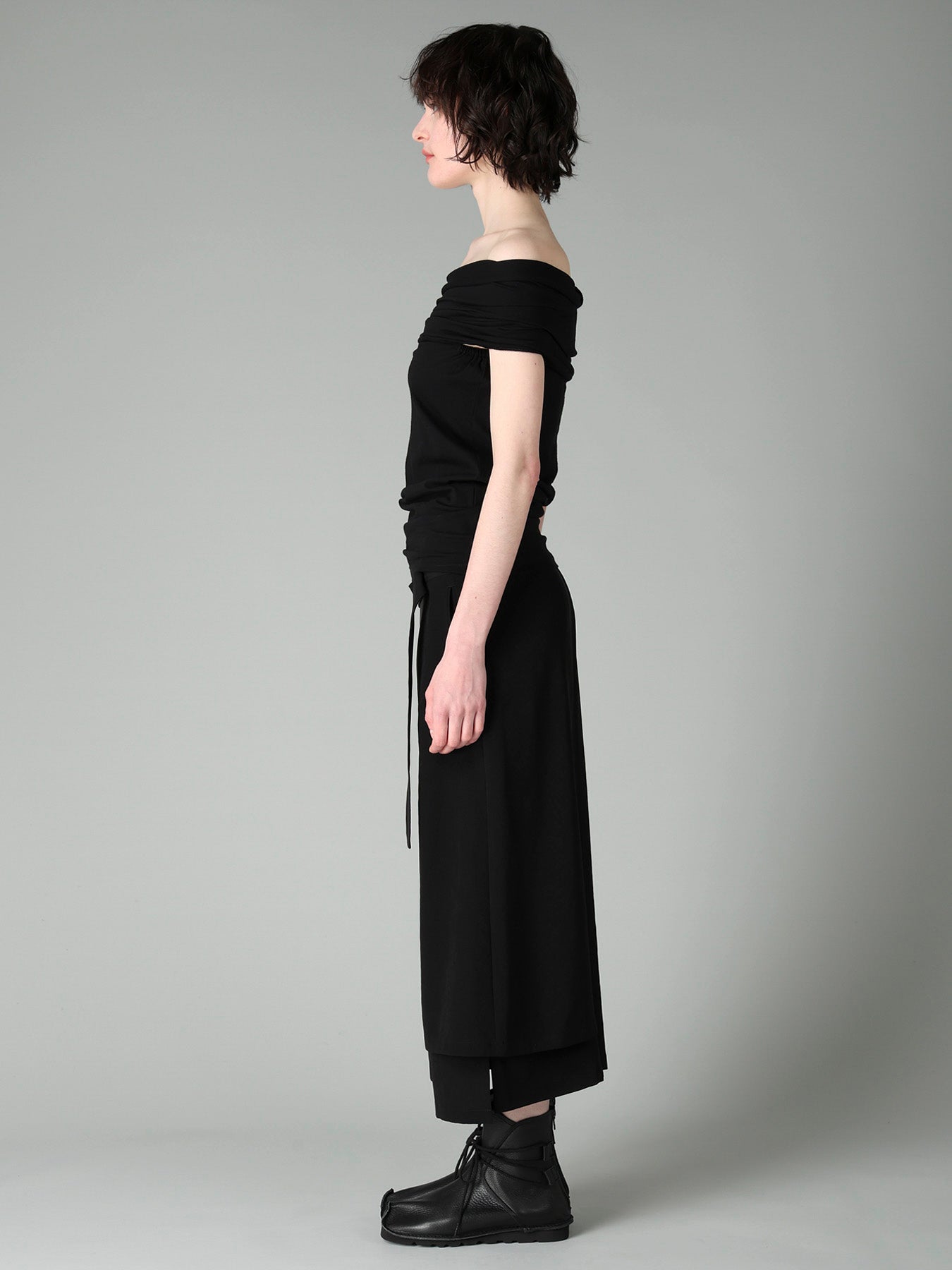 30/-COTTON SINGLE JERSEY OFF-SHOULDER TOP