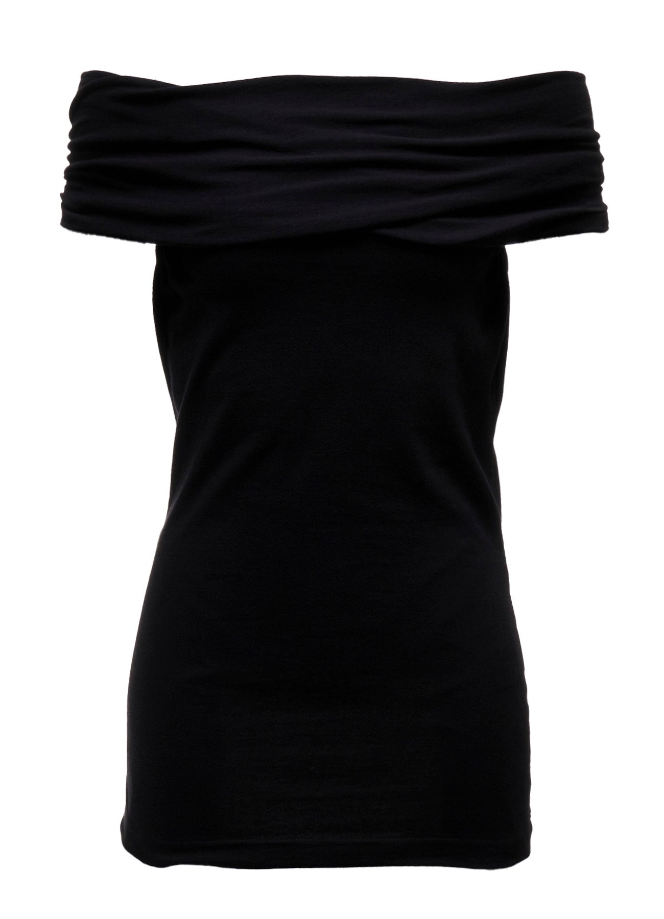 30/-COTTON SINGLE JERSEY OFF-SHOULDER TOP