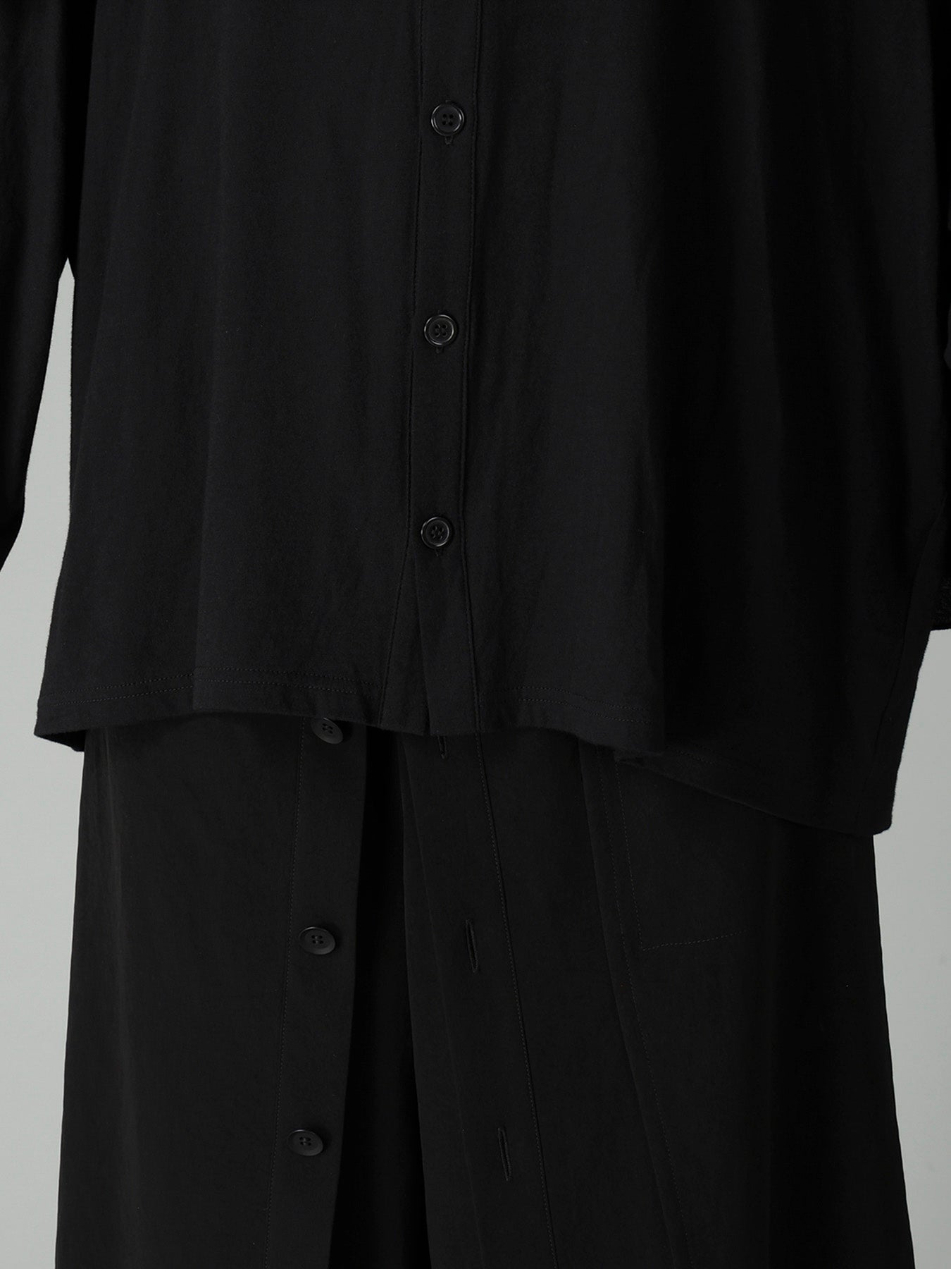 40/-COTTON SINGLE JERSEY DRAPED CARDIGAN