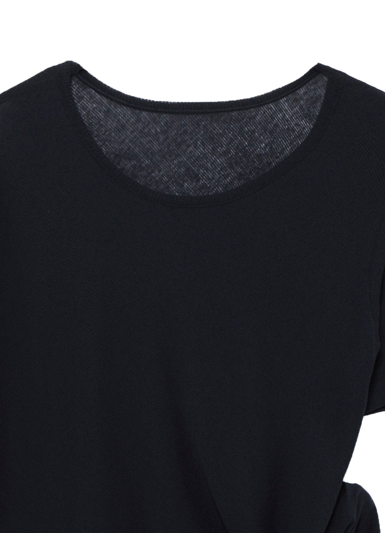 HIGH TWISTED RIB WAIST GATHERED SHORT SLV T