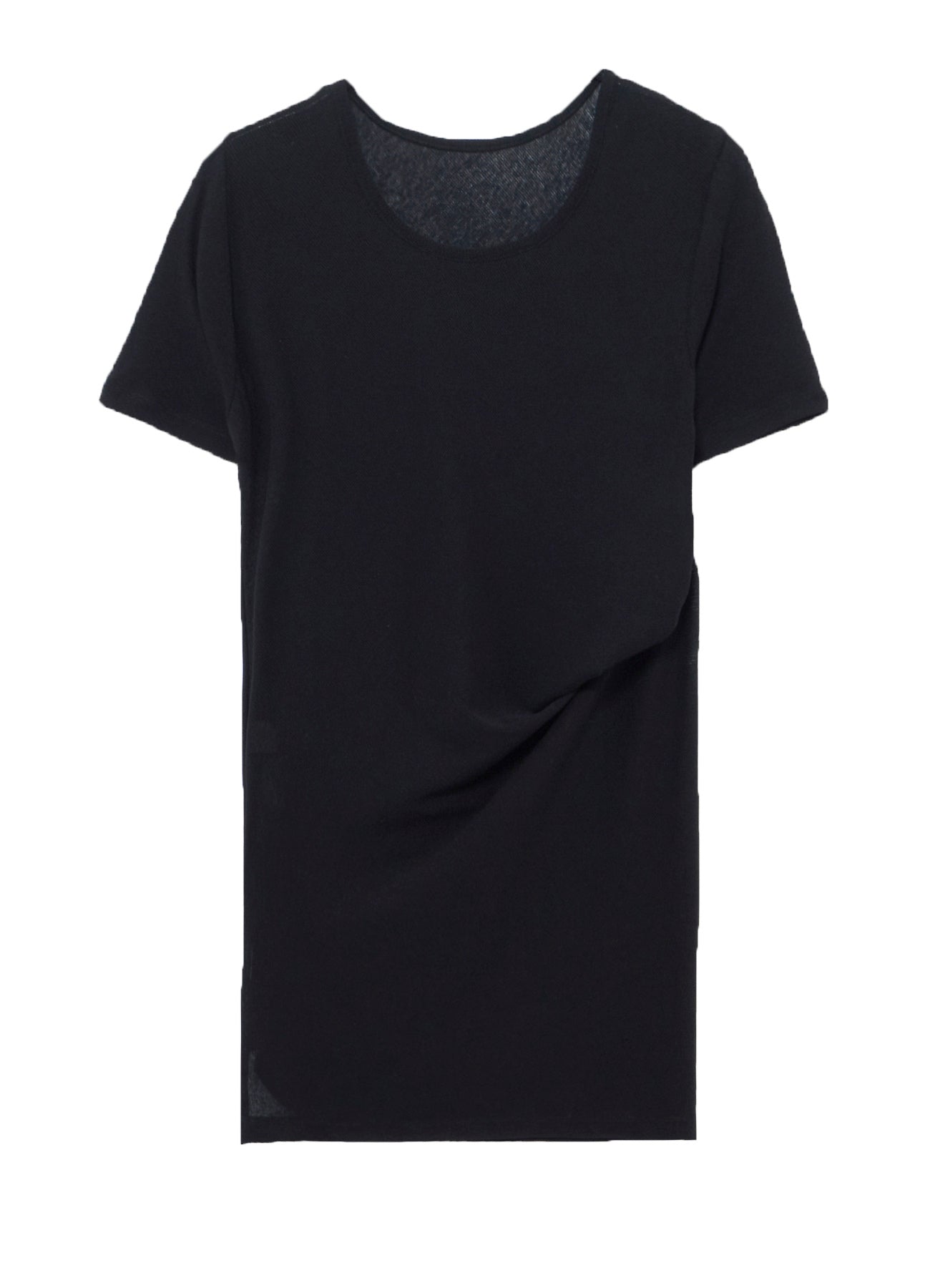 HIGH TWISTED RIB WAIST GATHERED SHORT SLV T