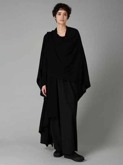 HIGH TWISTED SINGLE JERSEY DRAPED LONG CADIGAN