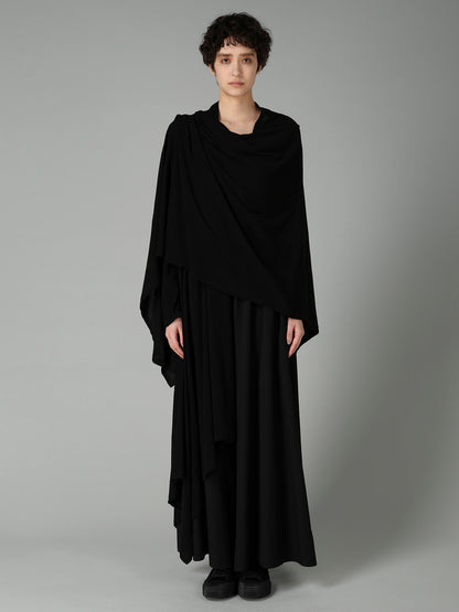 HIGH TWISTED SINGLE JERSEY DRAPED LONG CADIGAN