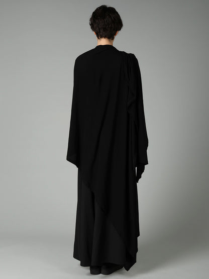 HIGH TWISTED SINGLE JERSEY DRAPED LONG CADIGAN