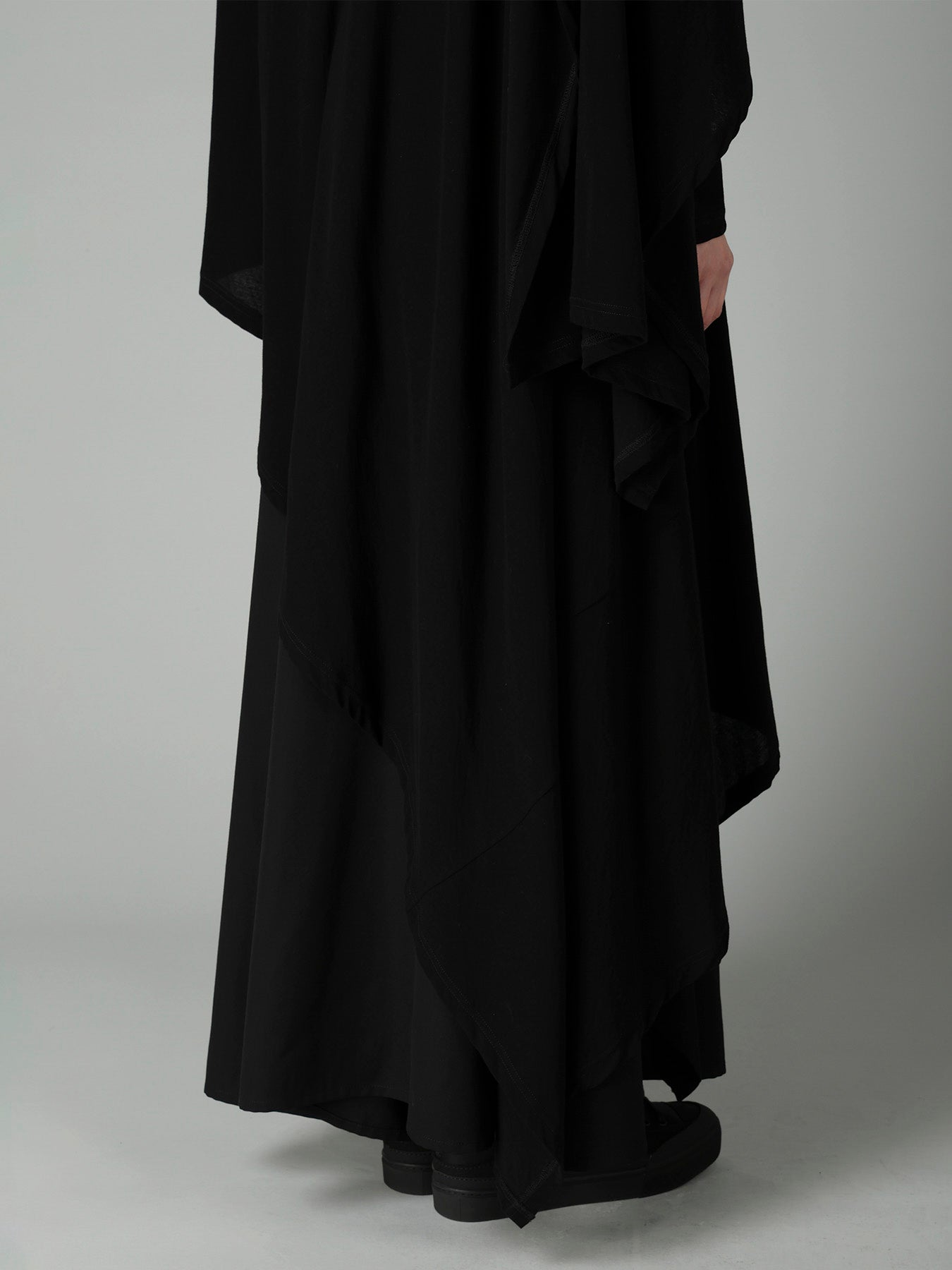 HIGH TWISTED SINGLE JERSEY DRAPED LONG CADIGAN