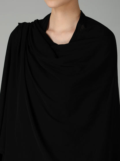 HIGH TWISTED SINGLE JERSEY DRAPED LONG CADIGAN