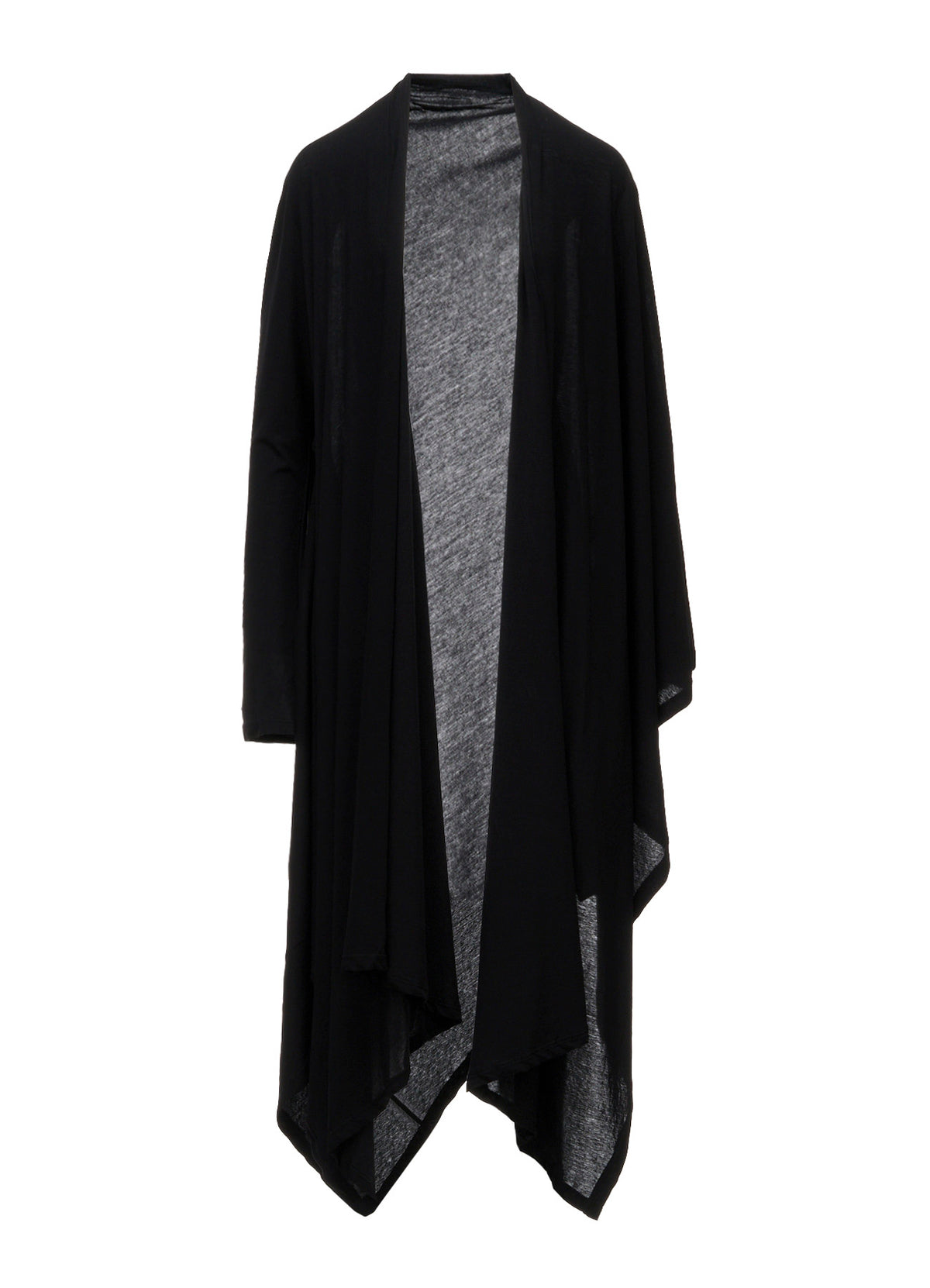 HIGH TWISTED SINGLE JERSEY DRAPED LONG CADIGAN