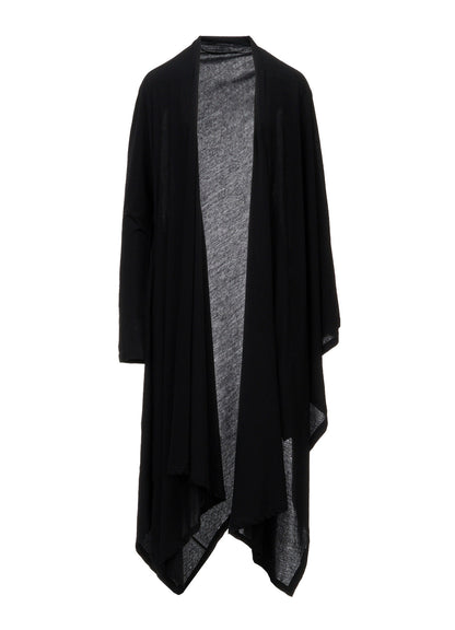 HIGH TWISTED SINGLE JERSEY DRAPED LONG CADIGAN