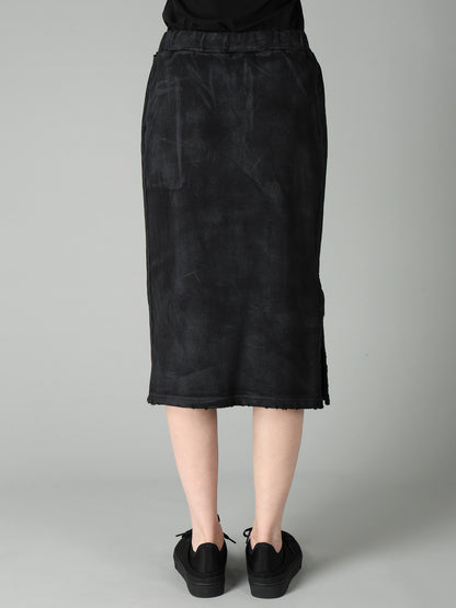 FRENCH TERRY DAMAGED SKIRT