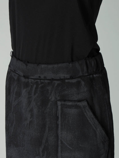 FRENCH TERRY DAMAGED SKIRT