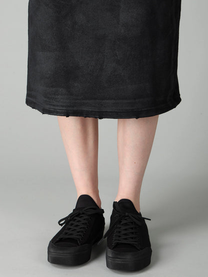 FRENCH TERRY DAMAGED SKIRT