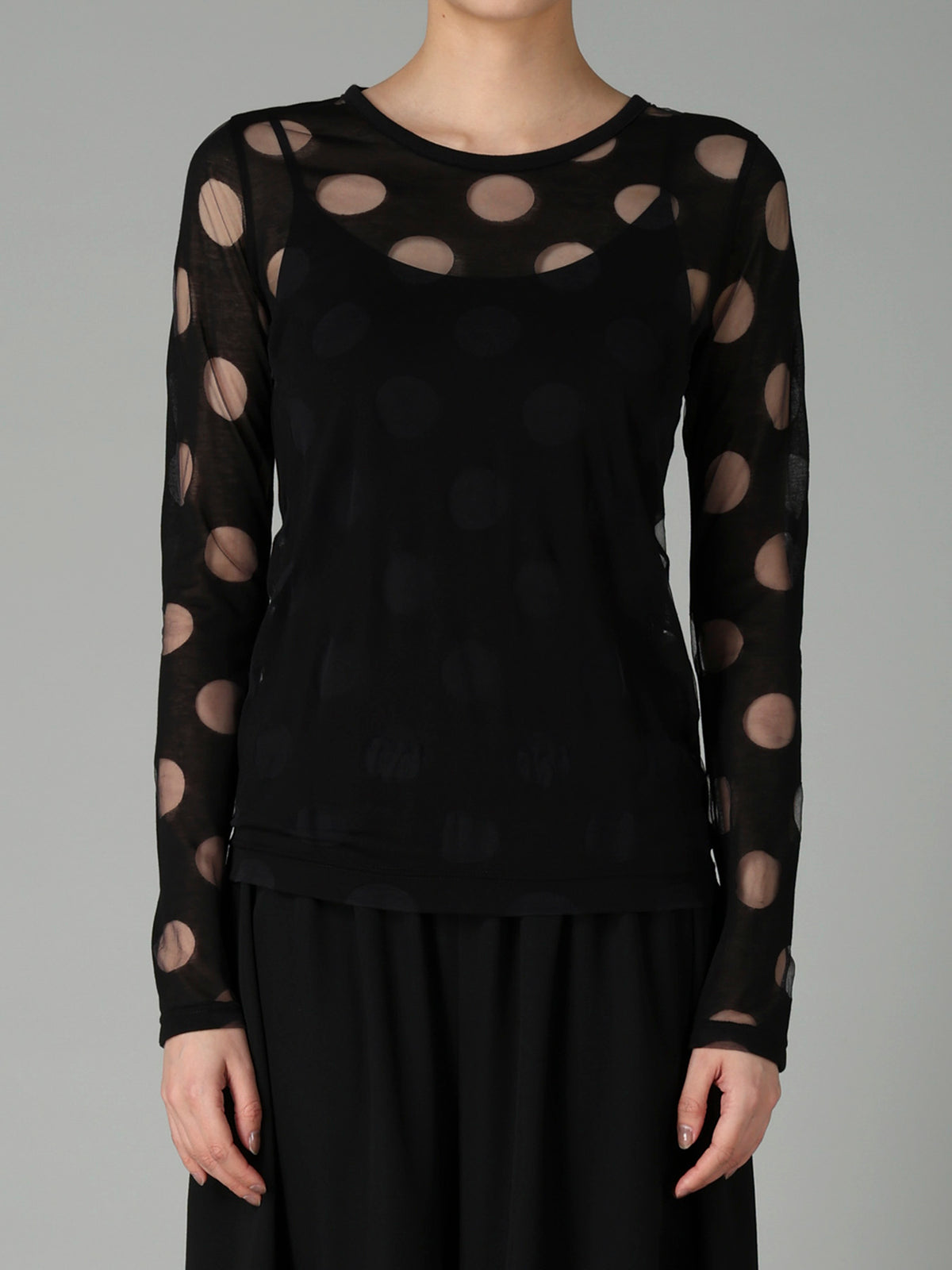 C/NY OPAL SINGLE JERSEY  ROUND NECK LONG SLV T