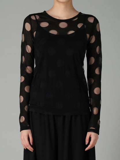 C/NY OPAL SINGLE JERSEY  ROUND NECK LONG SLV T