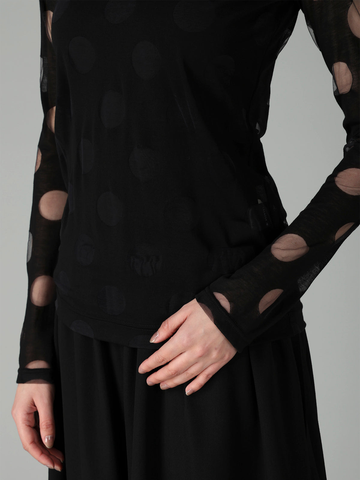 C/NY OPAL SINGLE JERSEY  ROUND NECK LONG SLV T
