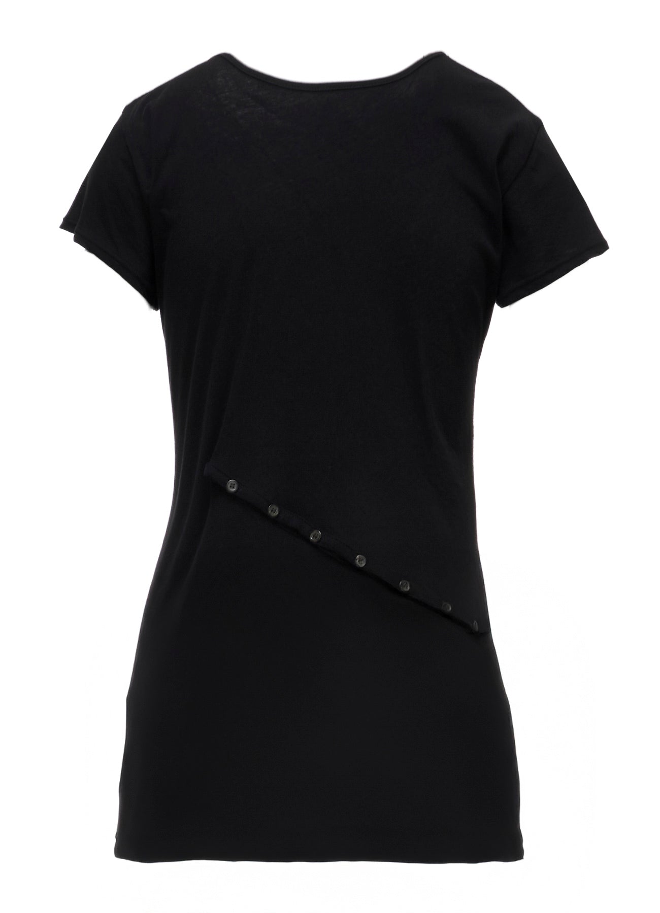 HIGH TWISTED SINGLE JERSEY DIGONAL BUTTON SHORT SLV T