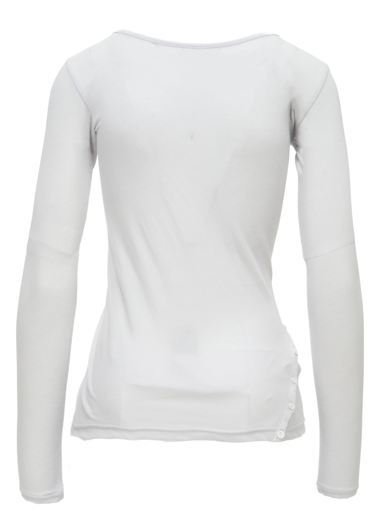 HIGH TWISTED SINGLE JERSEY DIGONAL BUTTON LONG SLV T