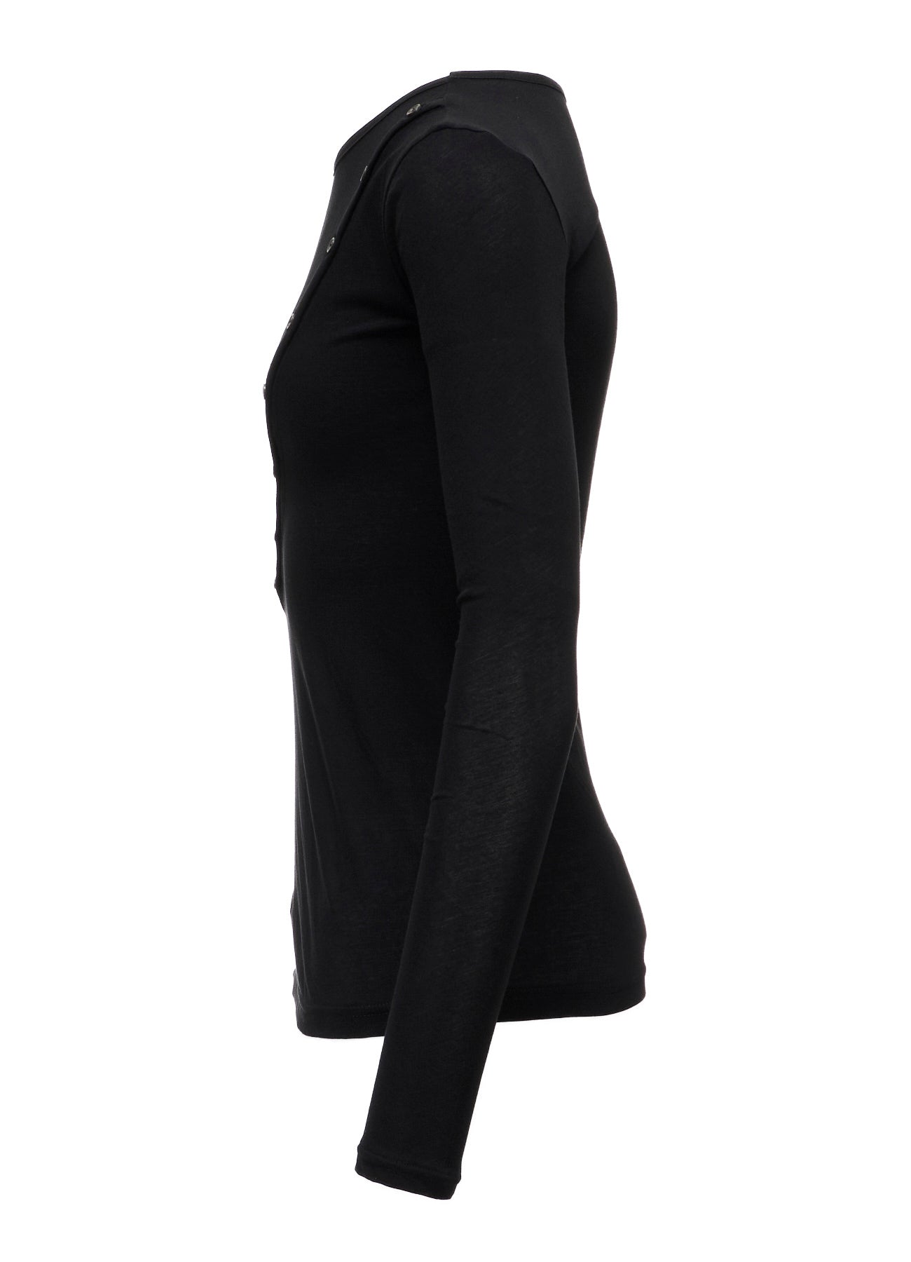 HIGH TWISTED SINGLE JERSEY DIGONAL BUTTON LONG SLV T