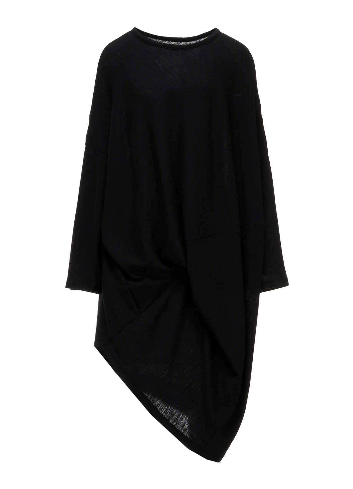 AIRY SPUN LIGHT MILLED DRAPED DRESS