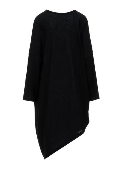 AIRY SPUN LIGHT MILLED DRAPED DRESS