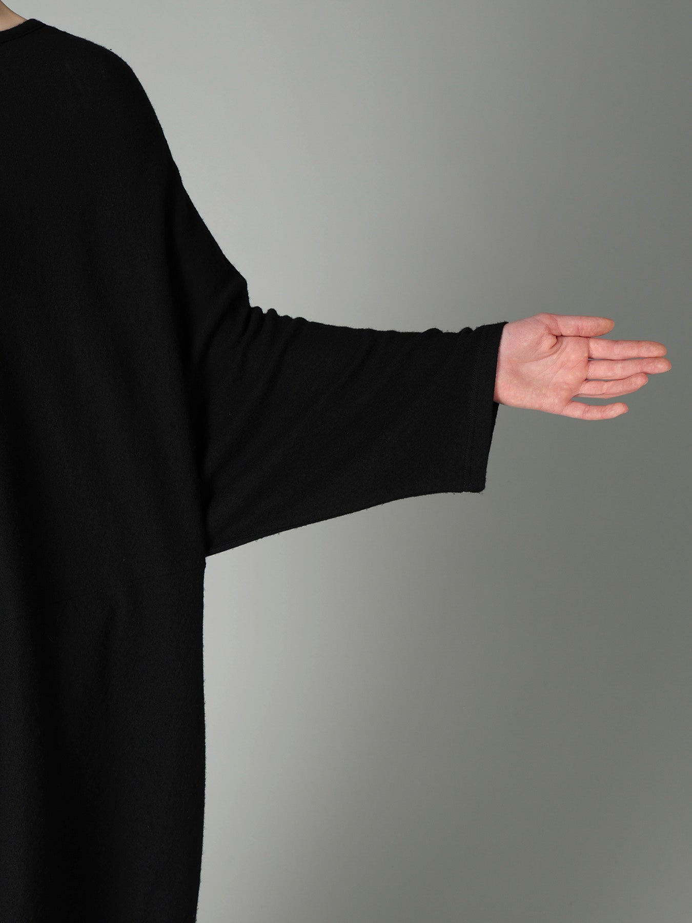 AIRY SPUN LIGHT MILLED DRAPED DRESS – THE SHOP YOHJI YAMAMOTO