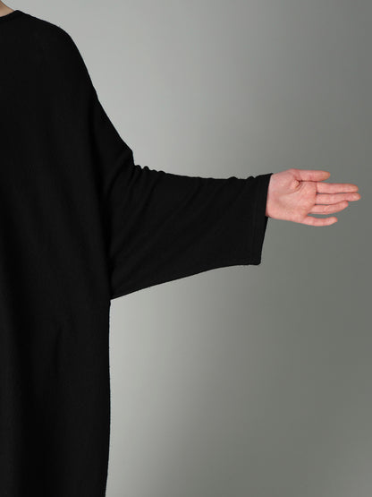 AIRY SPUN LIGHT MILLED DRAPED DRESS