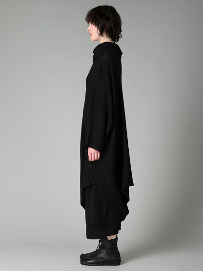 AIRY SPUN LIGHT MILLED DIAGONAL BUTTON COAT