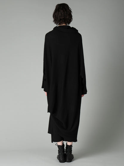 AIRY SPUN LIGHT MILLED DIAGONAL BUTTON COAT