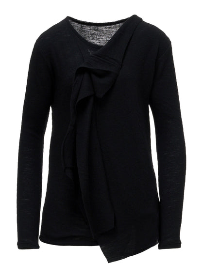 AIRY SPUN LIGHT MILLED DRAPED LONG SLV T A