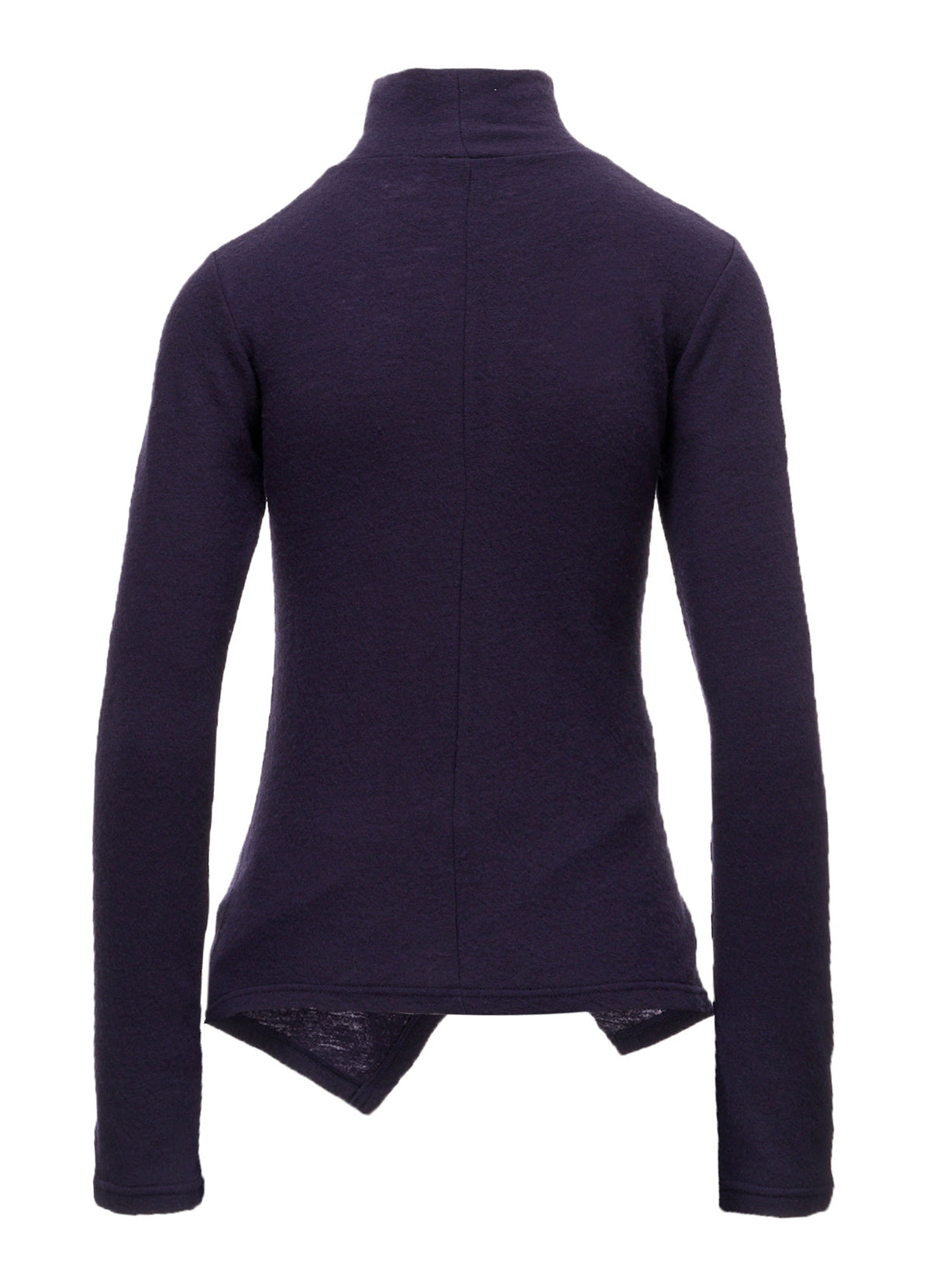 AIRY SPUN LIGHT MILLED CROSS HIGH NECK T