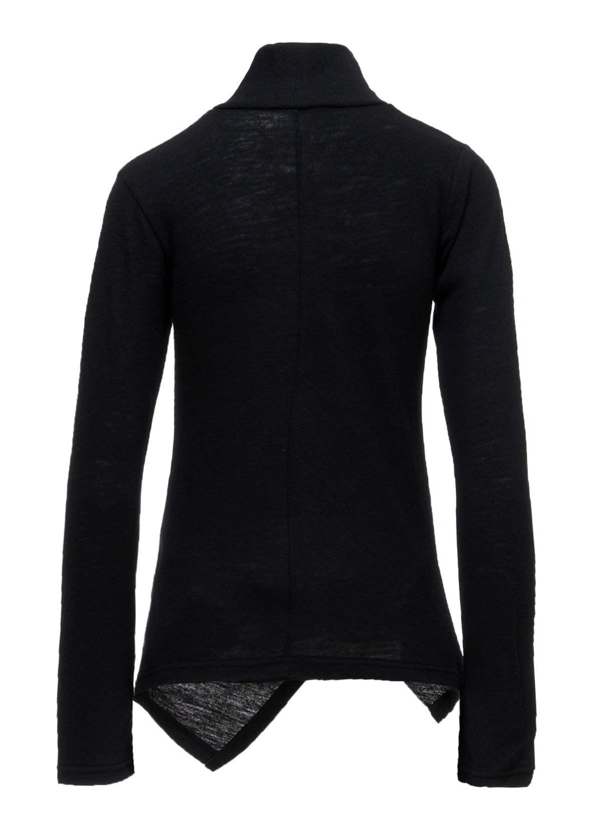 AIRY SPUN LIGHT MILLED CROSS HIGH NECK T