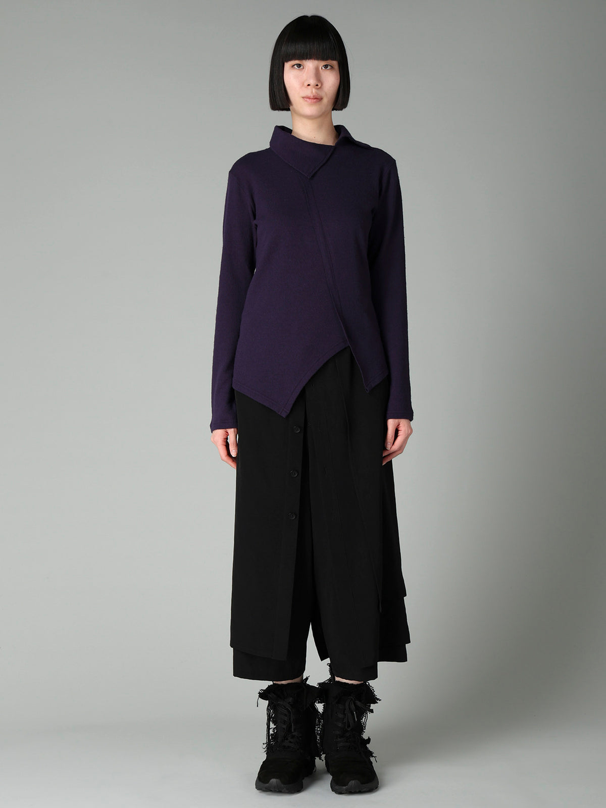 AIRY SPUN LIGHT MILLED ASM COLLAR PULLOVER