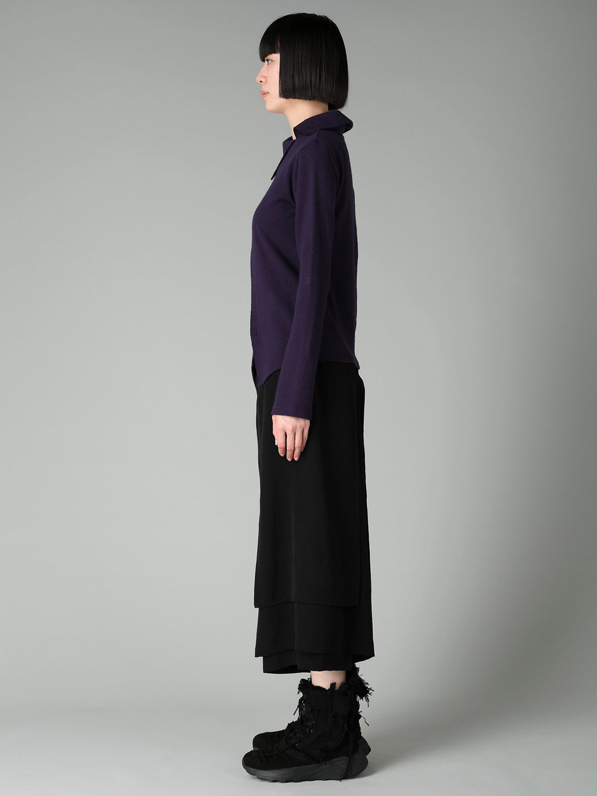 AIRY SPUN LIGHT MILLED ASM COLLAR PULLOVER