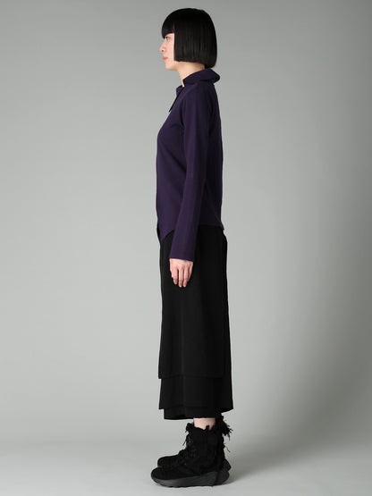 AIRY SPUN LIGHT MILLED ASM COLLAR PULLOVER